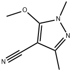 5-甲氧基-1,3-二甲基-1H-吡唑-4-甲腈,1343203-74-6,结构式