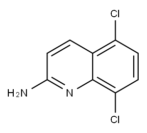 5,8-二氯喹啉-2-胺,1343233-44-2,结构式