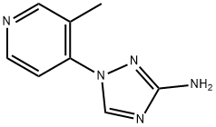 1-(3-methylpyridin-4-yl)-1H-1,2,4-triazol-3-amine 化学構造式