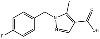 1-(4-氟苄基)-5-甲基-1H-吡唑-4-羧酸 结构式