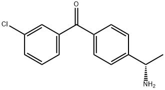 4-((1S)-1-Aminoethyl)phenyl 3-chlorophenyl ketone,1344442-86-9,结构式