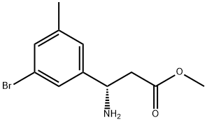 METHYL (3S)-3-AMINO-3-(3-BROMO-5-METHYLPHENYL)PROPANOATE Structure