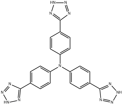 Tris(4-(2H-tetrazol- 5-yl)phenyl)amine Structure