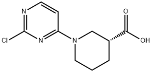 (R)-1-(2-chloropyrimidin-4-yl)piperidine-3-carboxylic acid,1347758-06-8,结构式