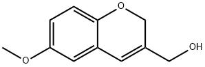 6-methoxy-3-(hydroxymethyl)-2H-1-benzopyran Struktur