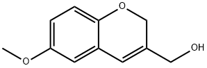 6-methoxy-3-(hydroxymethyl)-2H-1-benzopyran, 134822-72-3, 结构式