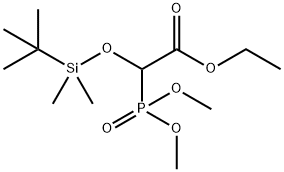 2-((叔丁基二甲基甲硅烷基)氧基)-2-(二甲氧基磷酰基)乙酸乙酯,135186-39-9,结构式