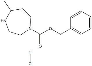 BENZYL 5-METHYL-1,4-DIAZEPANE-1-CARBOXYLATE HYDROCHLORIDE 结构式