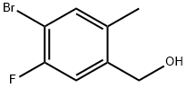 4-溴-5-氟-2-甲基苯甲醇 结构式