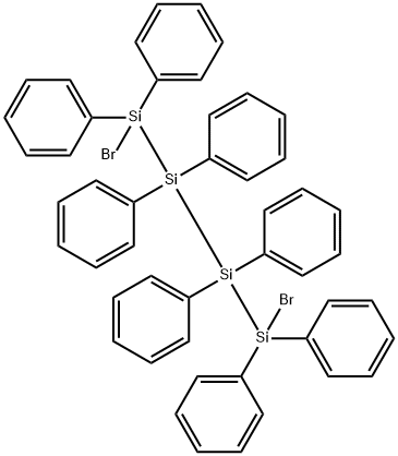 1,4-DIBROMO-1,1,2,2,3,3,4,4-OCTAPHENYLTETRASILANE Structure