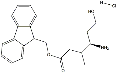 Fmoc-(R)-3-amino-4-methylpentan-1-olhydrochloride 结构式