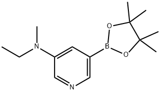5-(Methylethylamino)pyridine-3-boronic acid pinacol ester Structure