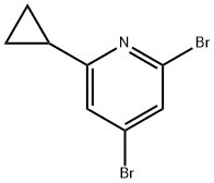 2,4-Dibromo-6-cyclopropylpyridine Struktur