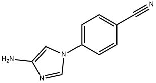 4-Amino-1-(4-cyanophenyl)imidazole, 1353853-75-4, 结构式