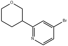 4-Bromo-2-(3-tetrahydropyranyl)pyridine Structure