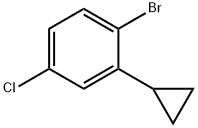 1-bromo-4-chloro-2-cyclopropylbenzene Struktur