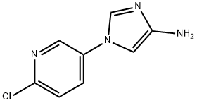 4-Amino-1-(6-chloro-3-pyridyl)imidazole 结构式
