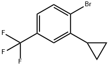 1-溴-2-环丙基-4-(三氟甲基)苯,1353857-12-1,结构式