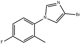 4-Bromo-1-(2-methyl-4-fluorophenyl)imidazole Struktur