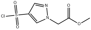 methyl 2-[4-(chlorosulfonyl)-1H-pyrazol-1-yl]acetate Structure