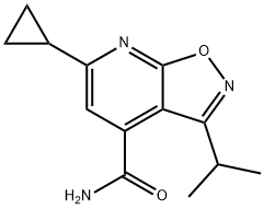 6-cyclopropyl-3-(propan-2-yl)-[1,2]oxazolo[5,4-b]pyridine-4-carboxamide Structure