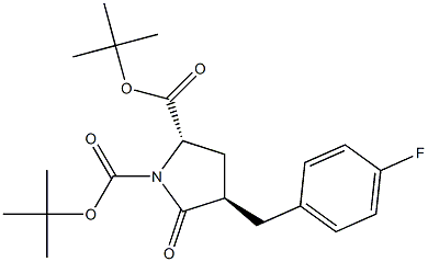 (2S,4R)-di-tert-butyl 4-(4-fluorobenzyl)-5-oxopyrrolidine-1,2-dicarboxylate,1356352-04-9,结构式