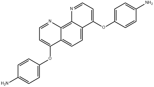 Benzenamine, 4,4'-[(1,10-phenanthroline-4,7-diyl)bis(oxy)]bis- Structure