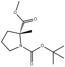N-BOC-2-甲基-D-脯氨酸甲酯, 1358783-73-9, 结构式