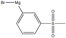 Magnesium, bromo[3-(methylsulfonyl)phenyl]- 结构式