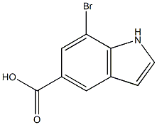 7-bromo-1H-indole-5-carboxylic acid Struktur