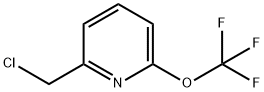 Pyridine, 2-(chloromethyl)-6-(trifluoromethoxy)-, 1361692-49-0, 结构式