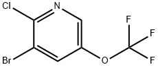 3-bromo-2-chloro-5-(trifluoromethoxy)pyridine Structure