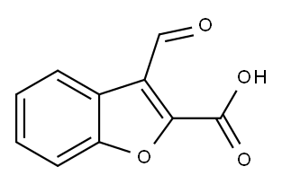 3-formyl-1-benzofuran-2-carboxylic acid,136229-42-0,结构式