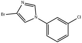 4-溴-1-(3-氯苯基)-1H-咪唑 结构式