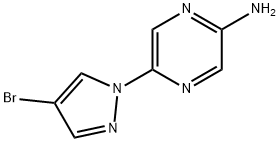 4-Bromo-1-(5-aminopyrazol-2-yl)pyrazole 结构式