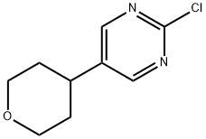 2-Chloro-5-(4-tetrahydropyranyl)pyrimidine 结构式