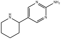 5-(piperidin-2-yl)pyrimidin-2-amine Structure