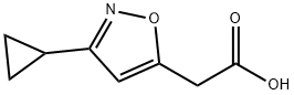 2-(3-cyclopropyl-1,2-oxazol-5-yl)acetic acid Structure