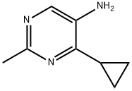 4-cyclopropyl-2-methylpyrimidin-5-amine,1368136-90-6,结构式