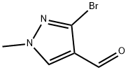 3-bromo-1-methyl-1H-pyrazole-4-carbaldehyde 结构式
