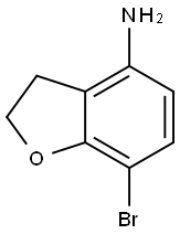 7-溴-2,3-二氢苯并呋喃-4-胺, 1368214-42-9, 结构式