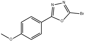 2-(4-甲氧基苯基)-5溴-1,3,4-噁二唑 结构式