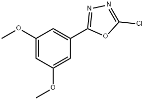 2-chloro-5-(3,5-dimethoxyphenyl)-1,3,4-oxadiazole,1368959-15-2,结构式