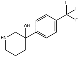 3-(4-(trifluoromethyl)phenyl)piperidin-3-ol hydrochloride,1369061-10-8,结构式