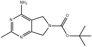 tert-butyl 4-amino-2-methyl-5H,6H,7H-pyrrolo[3,4-d]pyrimidine-6-carboxylate,1369110-76-8,结构式