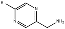 (5-Bromopyrazin-2-yl)methanamine Struktur