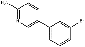 5-(3-bromophenyl)pyridin-2-amine 结构式