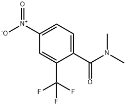 N,N-Dimethyl-4-nitro-2-trifluoromethyl-benzamide Struktur