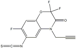 2,2,7-trifluoro-6-isothiocyanato-4-(prop-2-ynyl)-2H-benzo[b][1,4]oxazin-3(4H)-one Structure