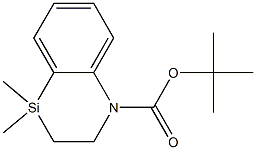 tert-Butyl 4,4-dimethyl-3,4-dihydrobenzo[b][1,4]azasiline-1(2H)-carboxylate Struktur